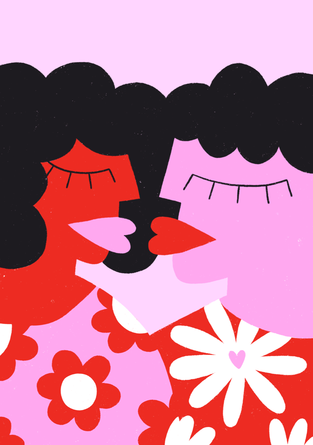 Affiche "Bisou d'amour"