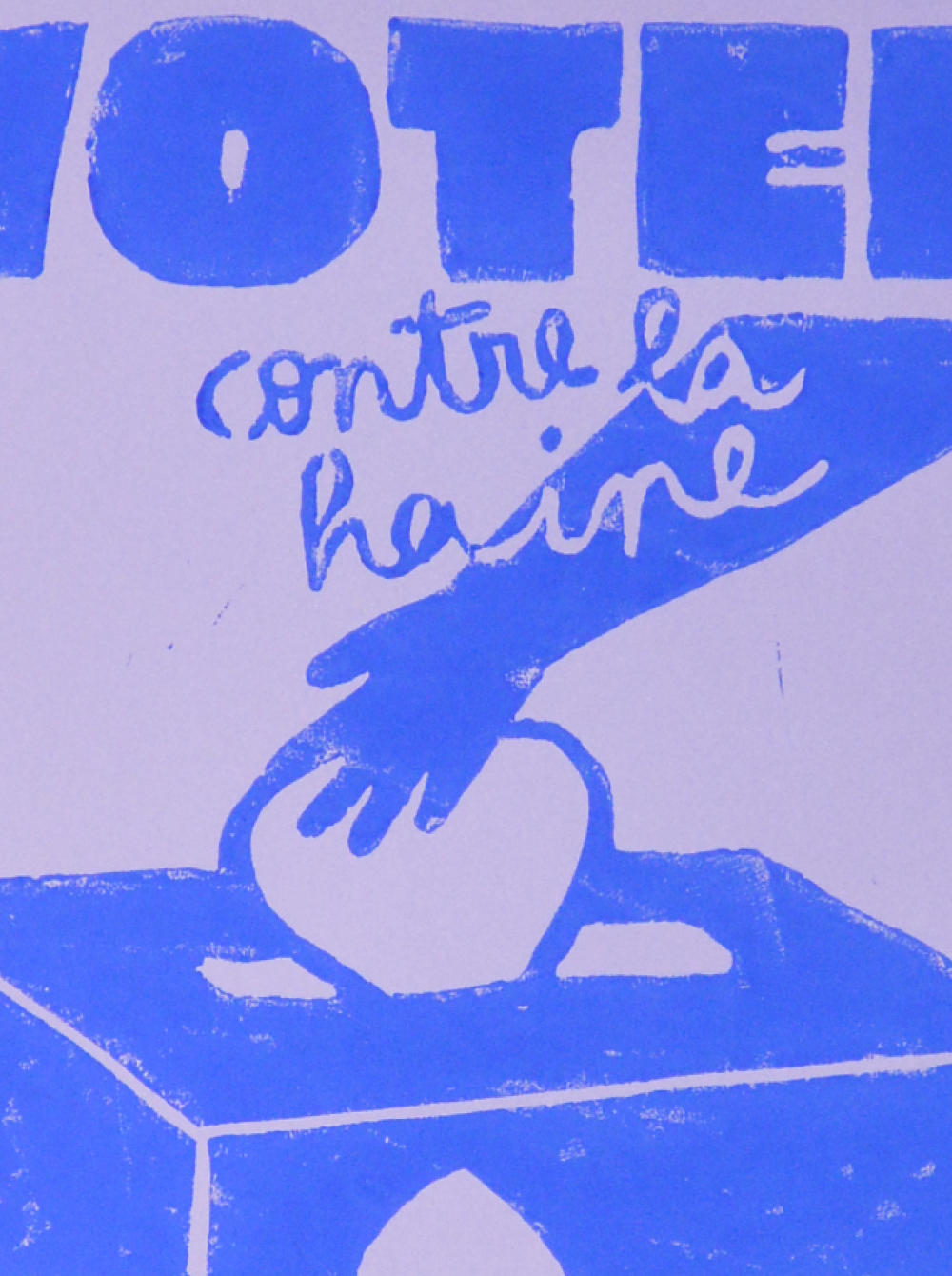 Affiche "Voter contre la haine"