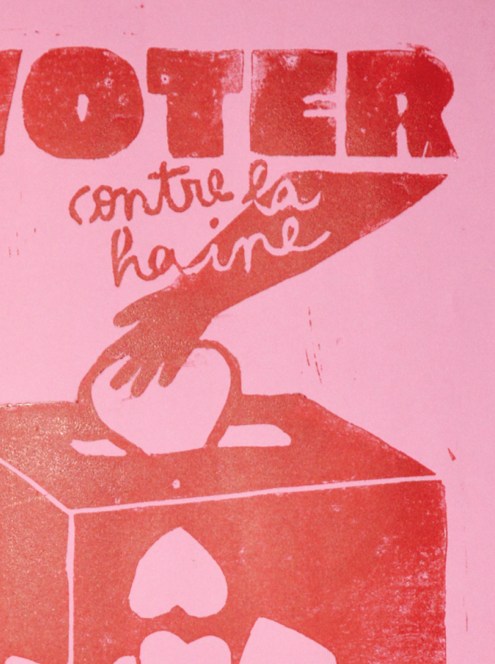 Affiche "Voter contre la haine"