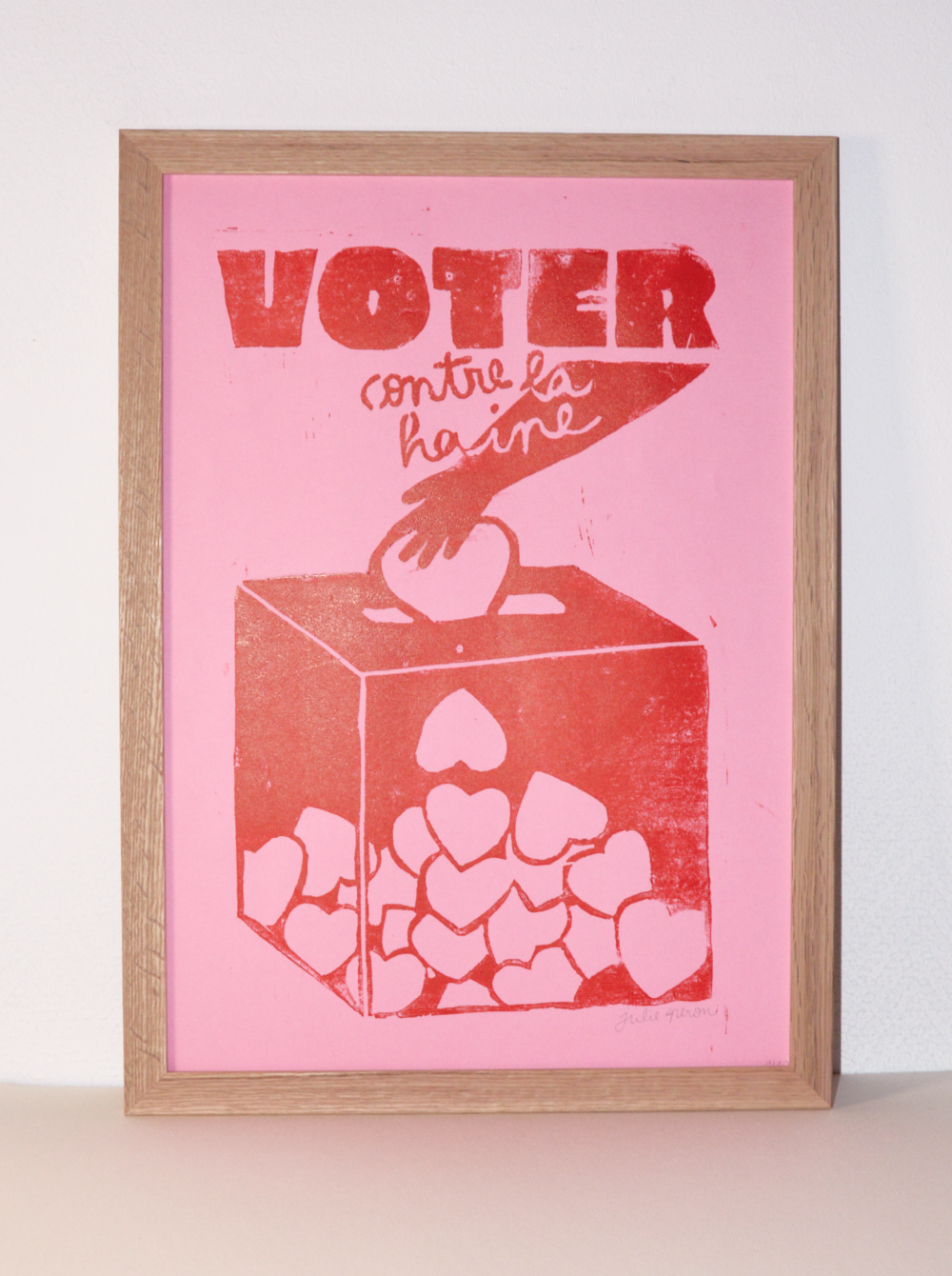 Affiche "Voter contre la haine"