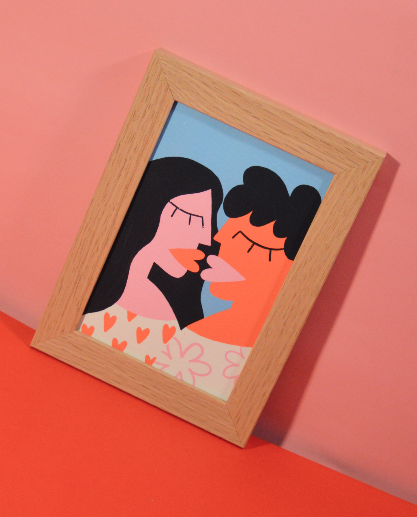 Affiche "Bisous"