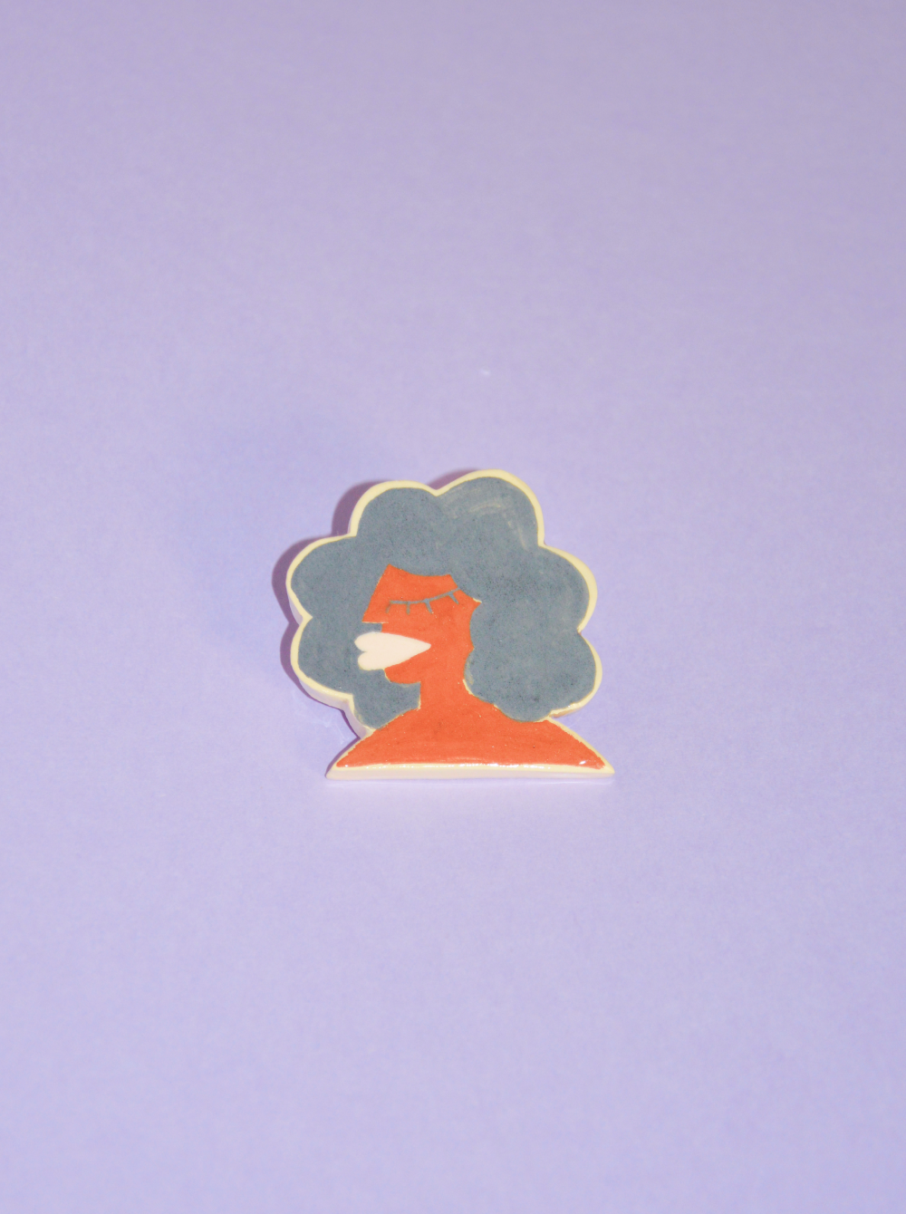 Broche en céramique "Joséphine"