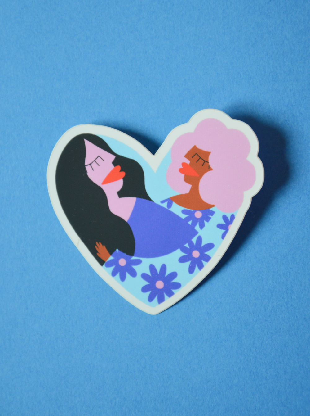 Autocollant « Câlin-coeur »
