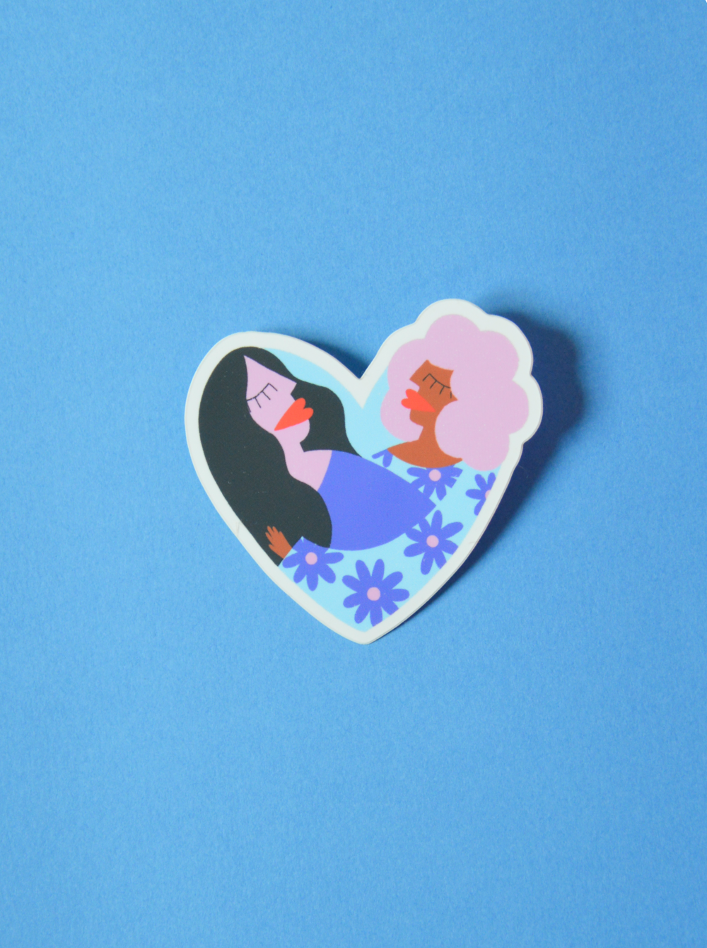 Autocollant « Câlin-coeur »