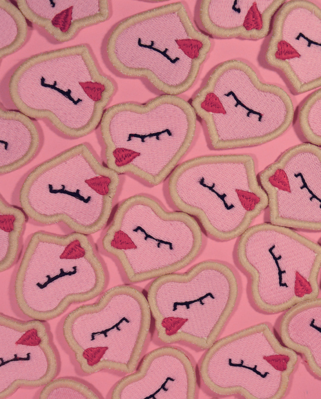 Patch thermocollant - "Bisous-coeur"