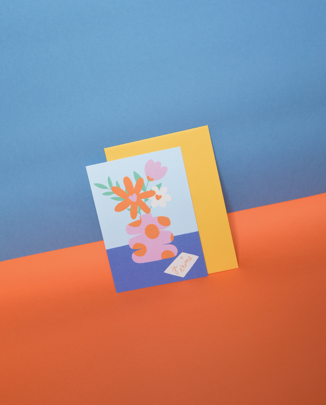 Carte postale "ps: je t'aime"