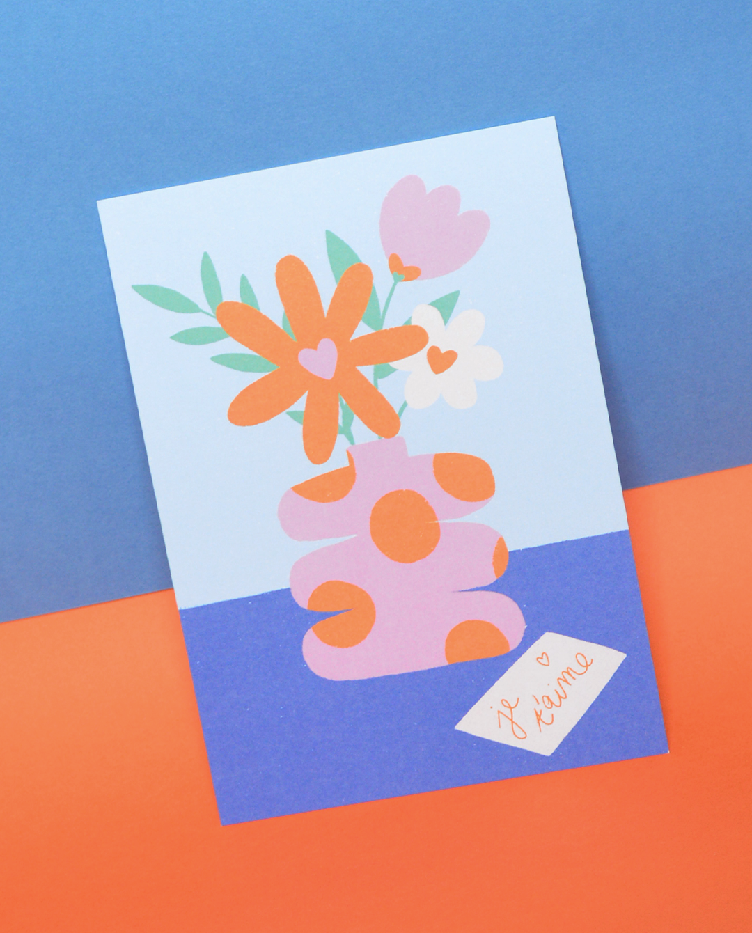 Carte postale "ps: je t'aime"