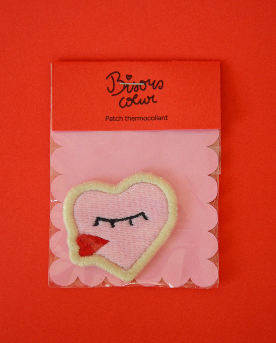Patch thermocollant - "Bisous-coeur"