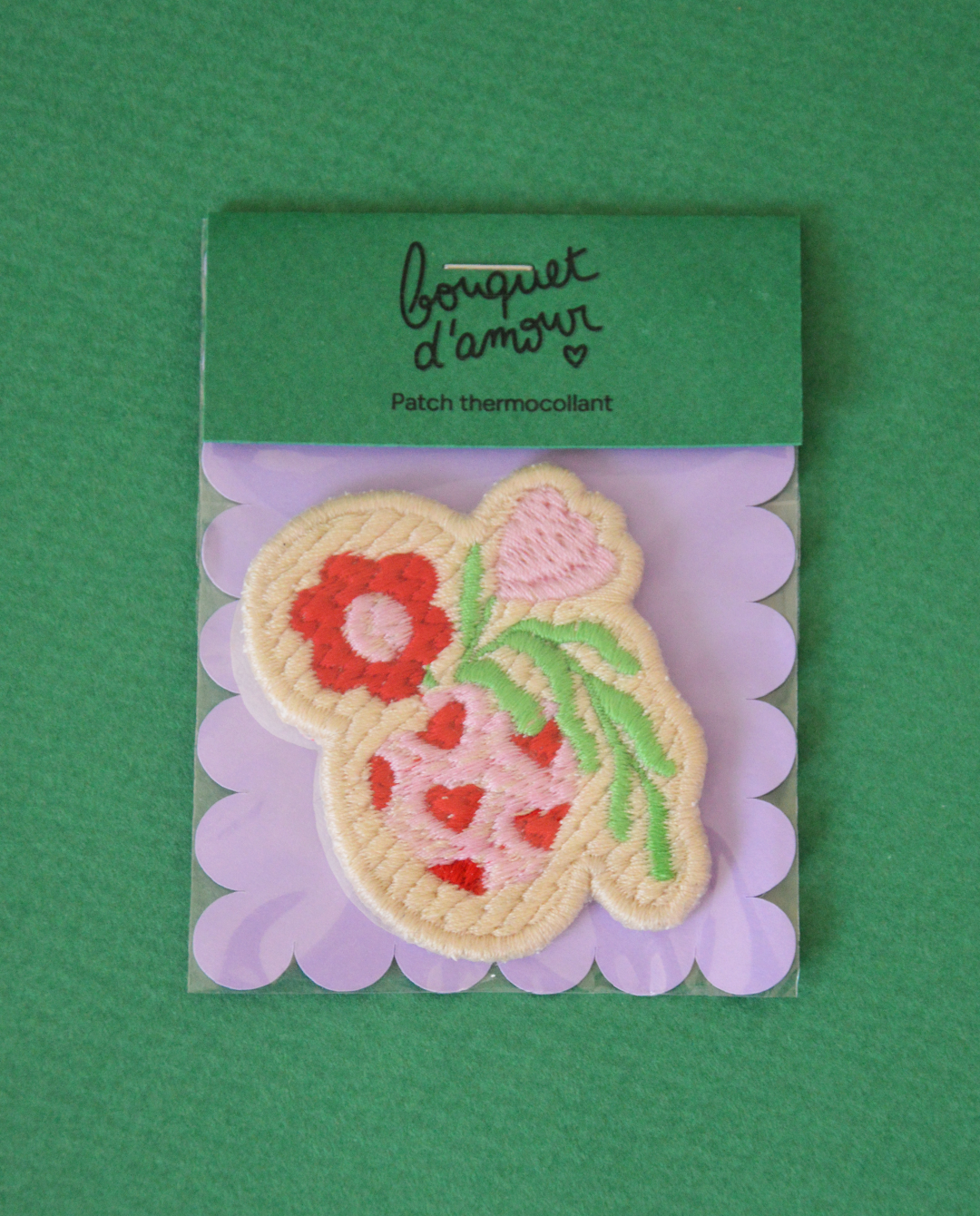 Patch thermocollant - "Bouquet d'amour"