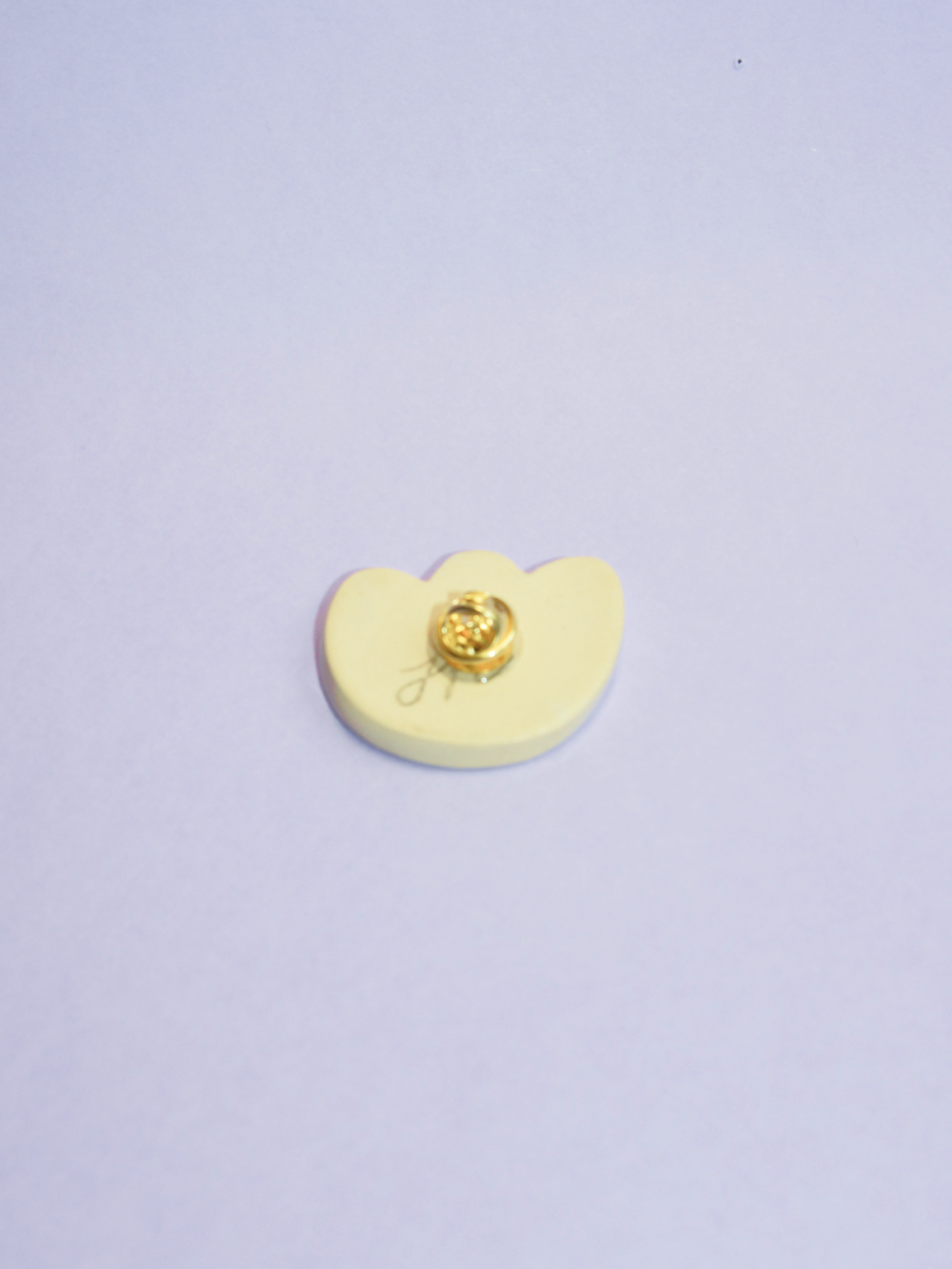 Broche en céramique "Tulipe bleue"