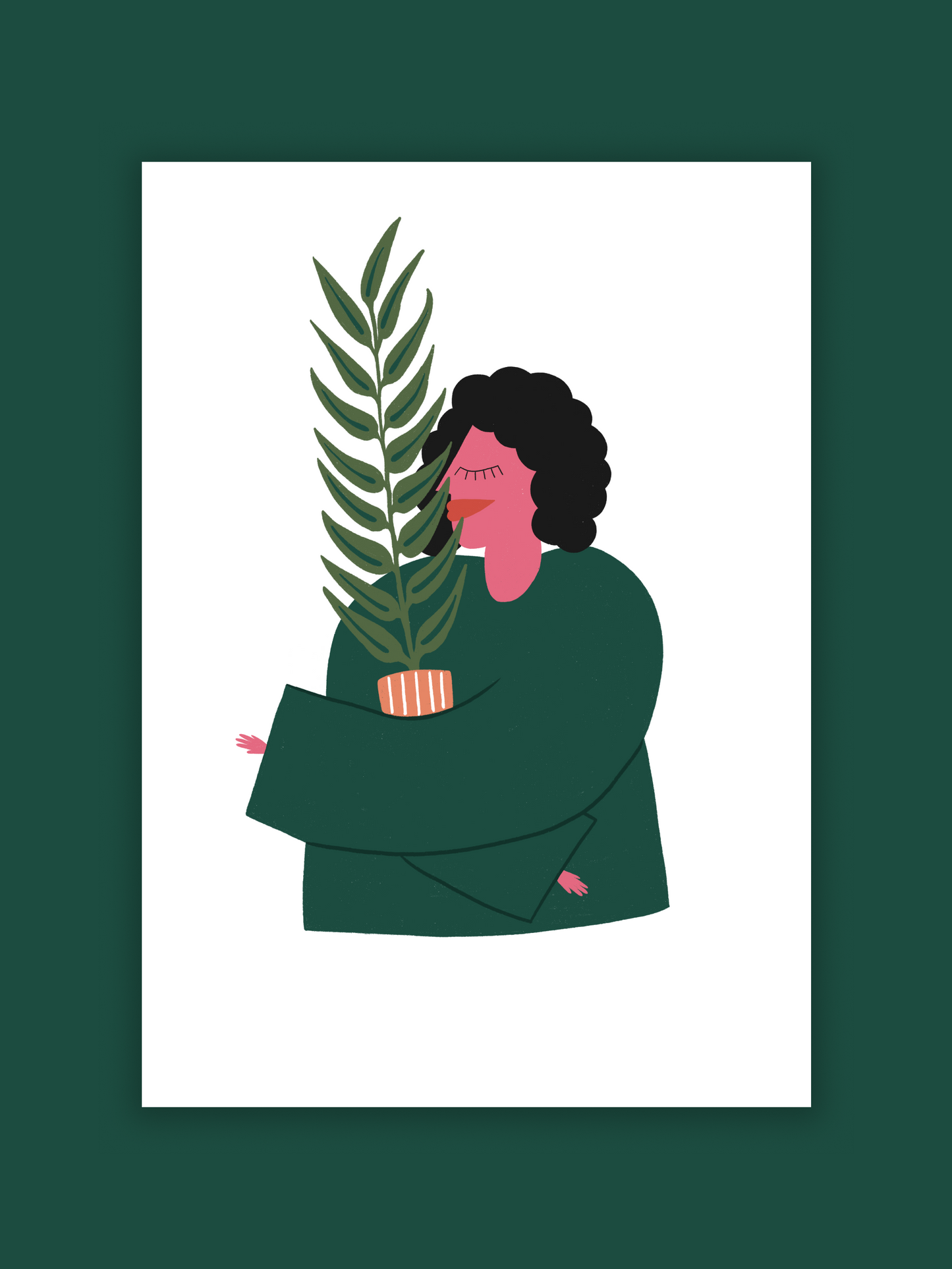 Affiche Madame aime les plantes