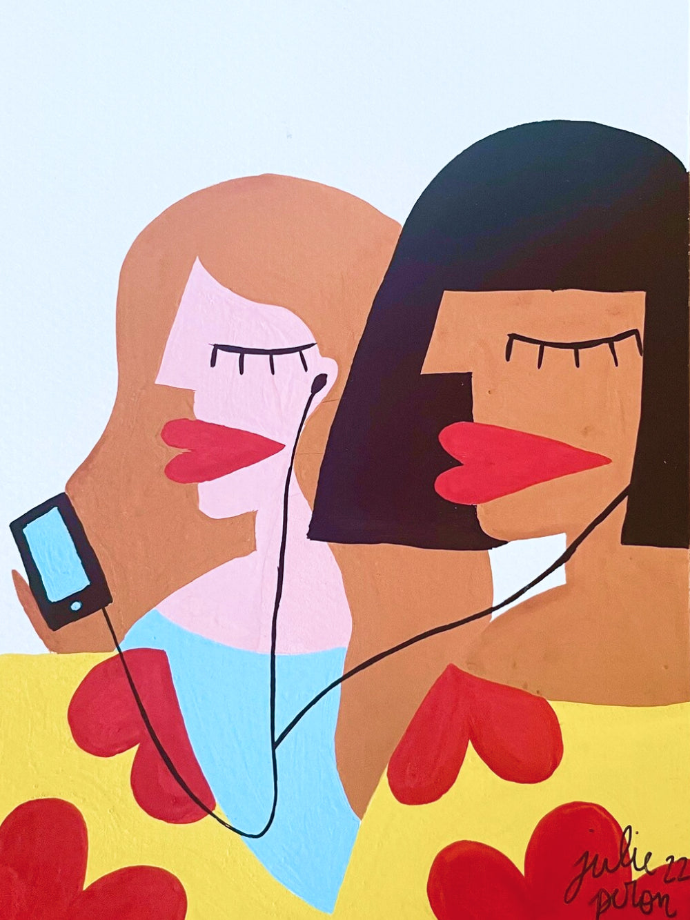 Peinture "Music lovers"